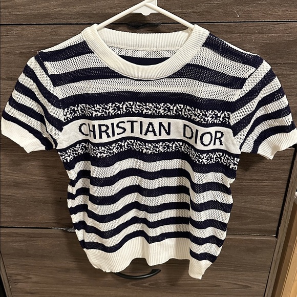 Blue and White Striped sjze S - Picture 1 of 3
